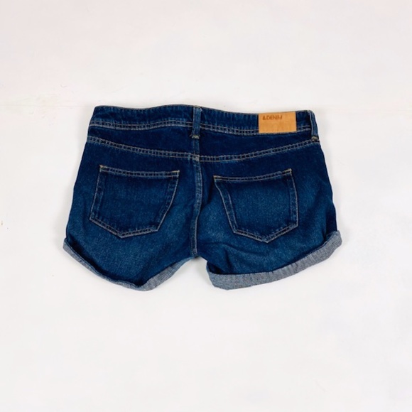 H&M Blue Denim Shorts with Cuffed Hem - Picture 8 of 8